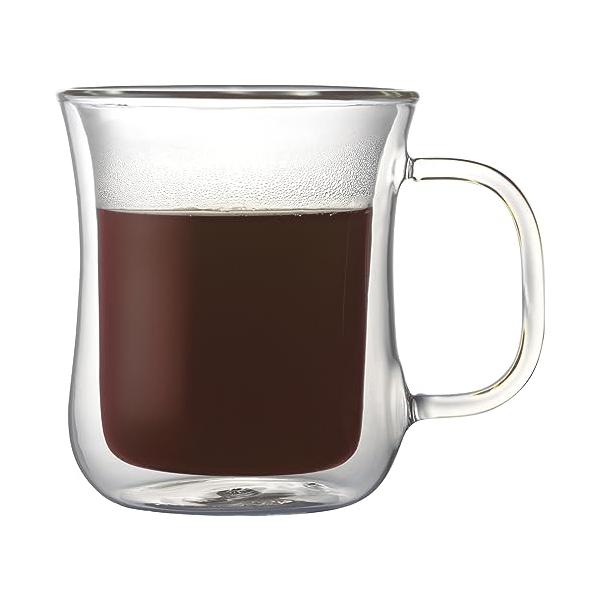 他サイト： iwaki(イワキ) 耐熱ガラス ダブルウォールグラス マグカップ Airグラス 230ml K425 クリアの商品画像