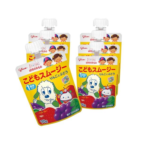他サイト： 幼児のみもの こどもスムージー りんごとぶどう 70g×6本 常温保存可能 1歳頃から ベビーフード わんわん ワンワンの商品画像