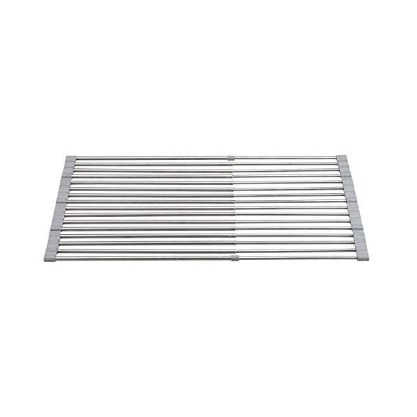 他サイト： レック(LEC) 水切りラック用 シルバー 35×(40~60)cm K00260の商品画像