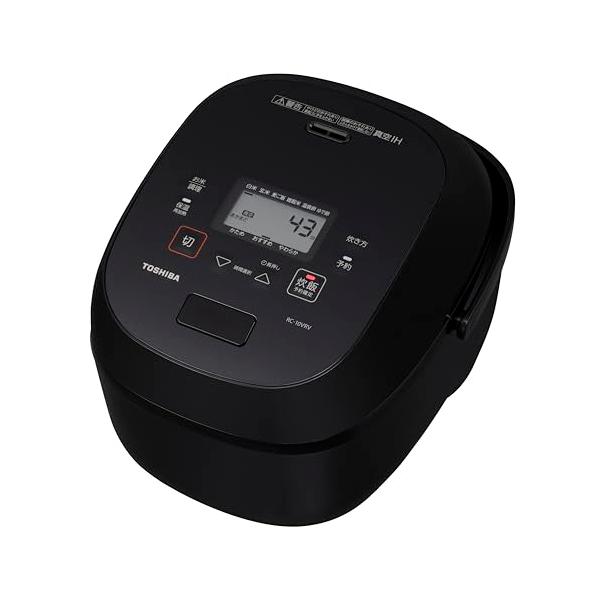 美品 TOSHIBA RC-10VRP 5.5合炊き炊飯器 真空IH ブラック Amazon | 東芝 炊飯器 5.5合 真空 IH ジャー炊飯器 保温40時間