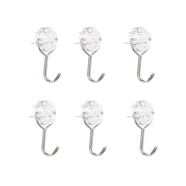 他サイト： EGEN 6個入 石膏ボード ベニヤ 木用フック、耐荷重10kg壁掛けフックスリーピンフック クリア壁 傷つけないの商品画像