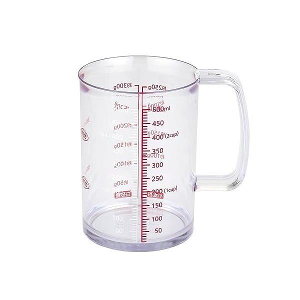 どこからでも注げる計量カップクリア/-/DH8126・Color:クリアStyle:どこからでも注げる計量カップPatternName:500ml・パッケージ個数:1・液だれしにくいかたちの耐熱性の計量カップです。・サイズ：122×85×1...