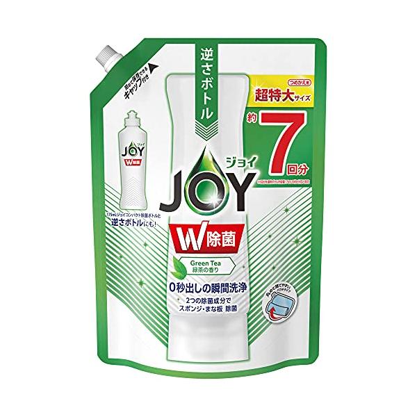 他サイト： ジョイ 除菌ジョイ コンパクト 食器用洗剤 緑茶の香り 詰め替え 大容量 1 個の商品画像