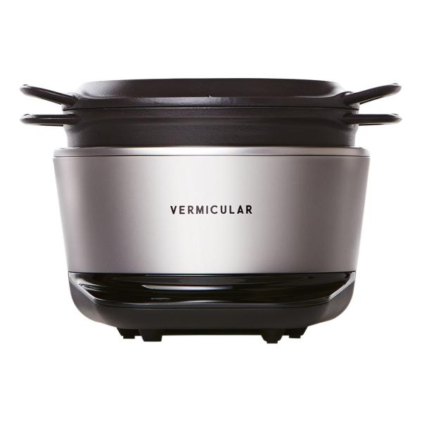 他サイト： バーミキュラ ライスポット 5合炊き 炊飯器 ソリッドシルバー 専用レシピブック付 RP23A-SVの商品画像