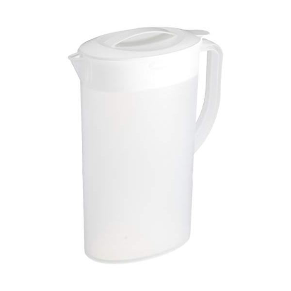 冷水筒ホワイト/2 L/HB-5185・パッケージ個数:1・製品サイズ:(約)幅20×奥行9.5×高さ26.5cm・製品重量:(約)0.3kg・原料樹脂:ポリプロピレン(耐熱温度90度・耐冷温度-20度)・容量:2.0L・生産国:日本