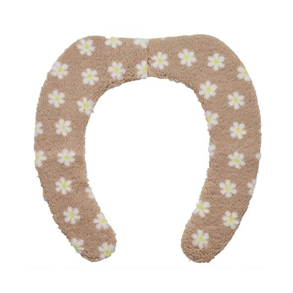 他サイト： レック ぴたQ 吸着 べんざシート ふわふわボア (小花 ベージュ) 全型対応/貼るタイプ/洗濯OKの商品画像