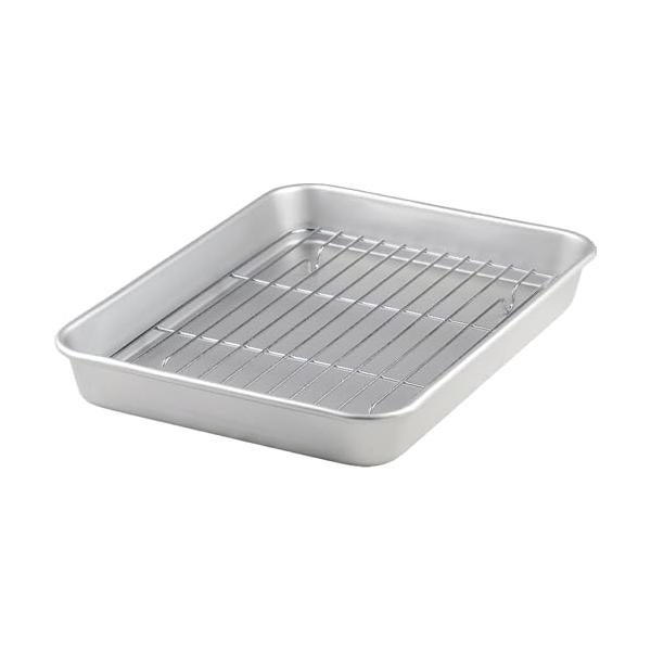他サイト： 谷口金属 軽量で使いやすい バット トレー アミ付きセット 料理 27.8×21.3cm 4号 日本製 下ごしらえ 揚げ物 天ぷらの商品画像