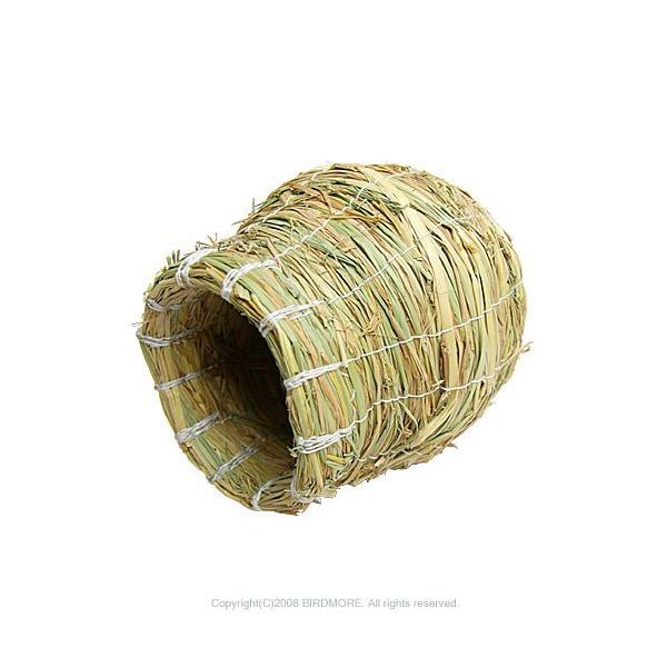 メーカー/コバヤシ サイズ/入口内径7cm外径9-9.5cm・高13cm・奥行16cm 入り数/1個 対応鳥種/小型フィンチ類文鳥 素材/国産ワラ