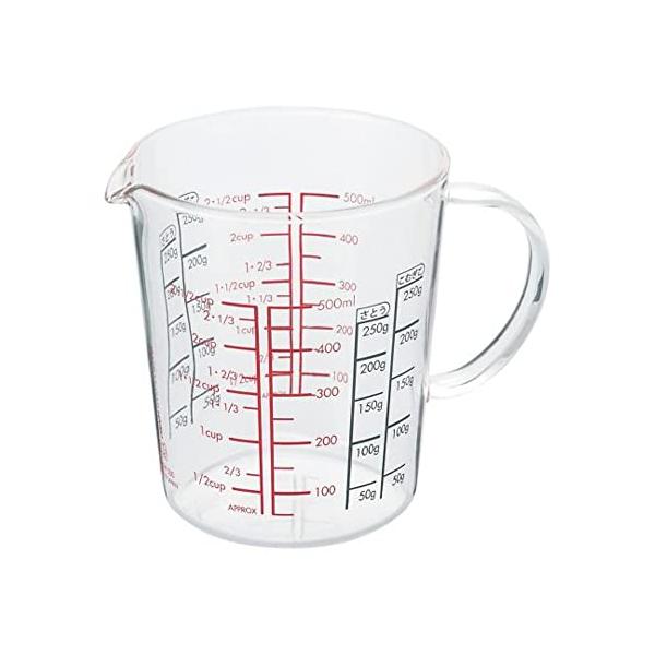 他サイト： HARIO(ハリオ) メジャーカップ ワイド 耐熱ガラス 取っ手付 マルチ 500ml 日本製 CMJW-500の商品画像