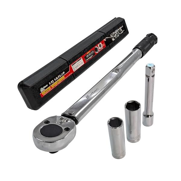 メルテック(meltec) 車用 タイヤ交換工具 トルクレンチ(設定目盛付) Meltec アルミホイール対応 薄型ロングソケット19・21mm