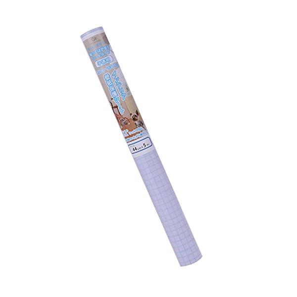 ・半透明 44cm×5m ・・Size:44cm×5m・ペットのしつけ 半透明 壁のキズ、汚れ防止 壁紙保護シート 44cm×5m・カラー：半透明、つや消しタイプ　はがせる粘着タイプ：標準 　裏紙に1cm方眼マス目入り・材質 / 本体：PO...