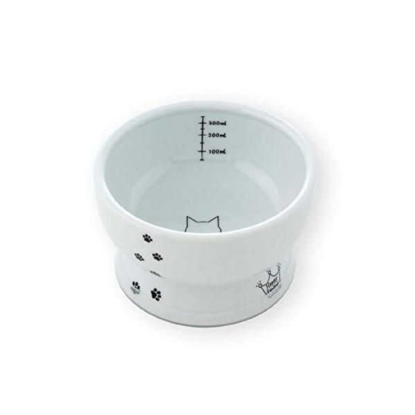 他サイト： 猫壱（necoichi） ハッピーダイニング 猫用 脚付ウォーターボウル レギュラー 猫柄 すべり止めシリコン付きの商品画像