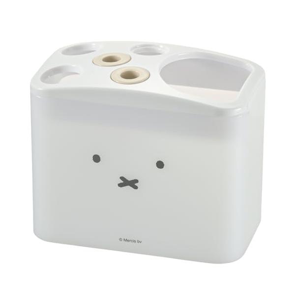 歯ブラシスタンドホワイト/レギュラー/110069・Color:ホワイトStyle:歯ブラシスタンド・パッケージ個数:1・サイズ/11.1×6.5×9.4H(cm) 　歯ブラシ立て用穴(大)：φ1.9(cm)×2カ所 　歯ブラシ立て用穴(小...