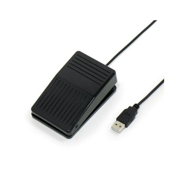他サイト： ルートアール USBフットペダルスイッチ マウス操作対応 RI-FP1BKの商品画像
