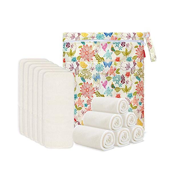 ・ホワイト 12個 (x 1) ・・Size:12個 (x 1)・天然竹繊維を使用し、ドライ感・通気性・吸収力のある布オムツです。・5層竹繊維構造で、おしっこをサッと吸水して、吸水力にも優れています。・12枚組で、交換・洗濯に便利です。防水...