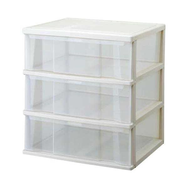 他サイト： 天馬(Tenma) 深い引出しでたっぷり入る収納ケース クローゼット用 日本製 完成品 コスパ 3段 機能面もばっちりな衣装ケース 完成品幅63の商品画像