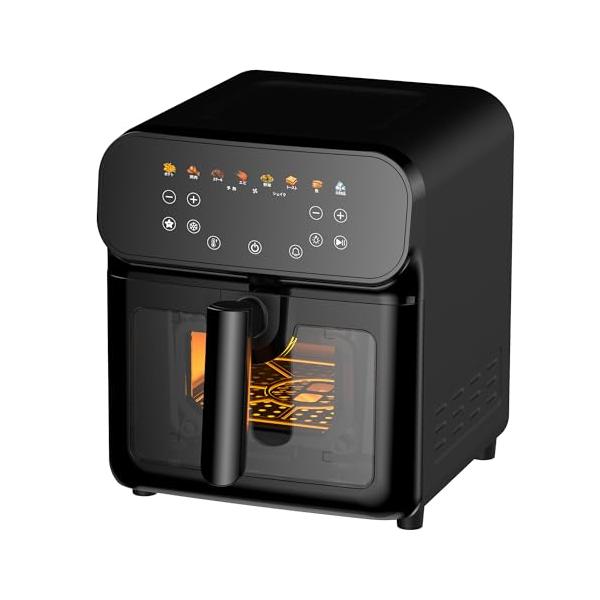 ブラック/-/F60・Color:ブラック・家族向けの大容量6.2Lの大容量ノンフライヤーと使いやすさは、2?6人家族向けに設計されています。まるいバスケットと比較して、長方形のバスケットのデザインは、より多くの食材をより的に閉じ込めること...