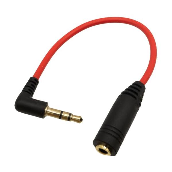 他サイト： エスエスエーサービス 3.5mmステレオ延長ケーブル (10cm 片L型)の商品画像