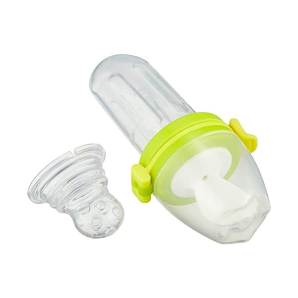 他サイト： キッズミー 4か月からの離乳食フィーダー チューチューモグフィプラス 【日本正規品】 スプーン+サックの2WAY おかゆやスープなどの離乳食用の商品画像