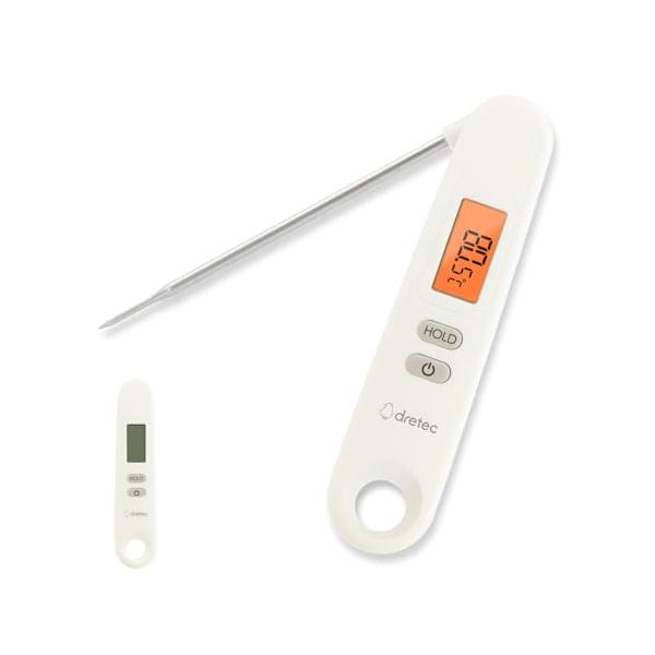 折りたたみ式ホワイト/-/O-903IV・Color:ホワイト・パッケージ個数:1・折りたためる温度測定センサー部分は折りたたみが可能折りたたみなので先端が露出せず、収納時保管時にうっかり手に刺さってしまうことなく安全に保管できます。コンパ...