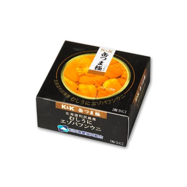 KK 缶つま極 北海道利尻島むしうに エゾバフンウニ 100g 
