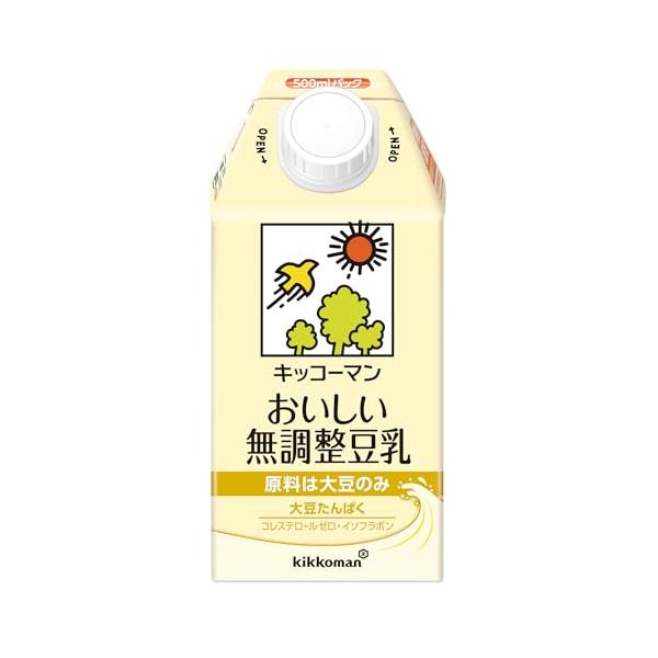 他サイト： キッコーマン おいしい無調整豆乳 500ml×12本の商品画像
