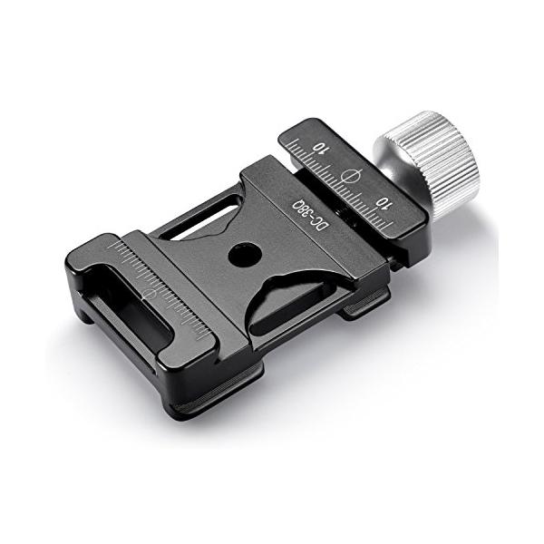NEEWER アルミニウムネジノブクランプ ミニクイックリリースクランプQRプレート（38mm）