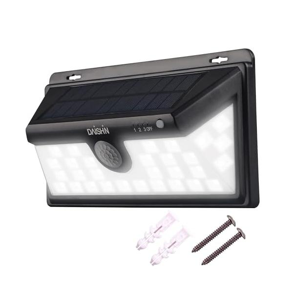 カジュアルブラック/ワイド/DLS-WL005・明るい照明 : SMD高輝度白色LED(0.5W×34個)を使用し、 明るさは約500ルーメンと十分な明るさを確保・節電・省エネ : ソーラー充電式で電気代は0円。 エコロジーと節約を両立。・...