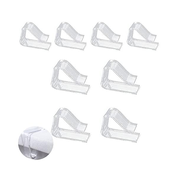 透明/小型＋大型/YIXINLYMY-033・PackageQuantity:8Size:小型＋大型・パッケージ個数:8・製品用途：テーブルクロスストッパーは、テーブルクロスをしっかりと固定し、滑り落ちないようにする製品です。・セット内容：...