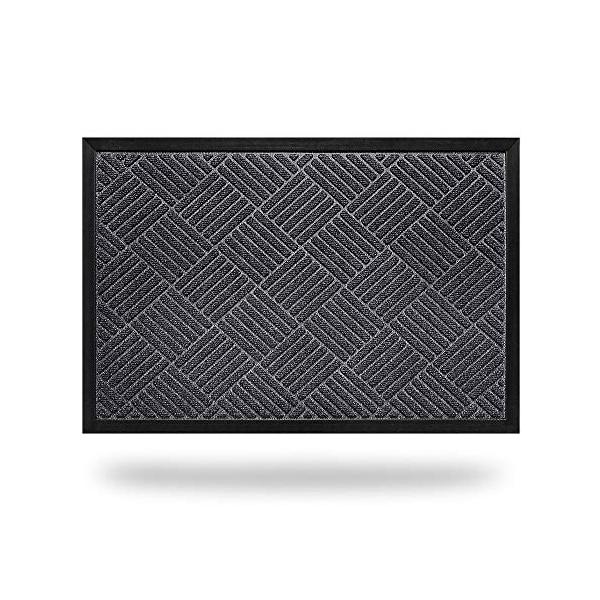 他サイト： CORFEEL 玄関マット ドアマット 泥落としマット 屋内 屋外 業務用 家庭用 (43x74cm グレー)の商品画像