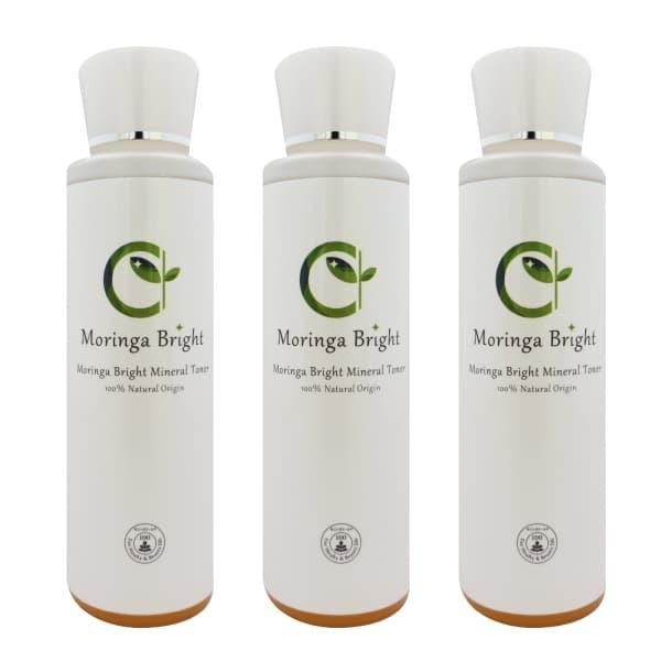 無添加 発酵 モリンガブライトミネラル化粧水150ml×3本 発酵モリンガエキス フルボ酸 塩水湖水ミネラル CICA トラブル 敏感肌対策 明るいトーン