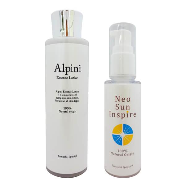 無添加 アルピニエッセンスローション150ml＋ネオサンインスパイア（無