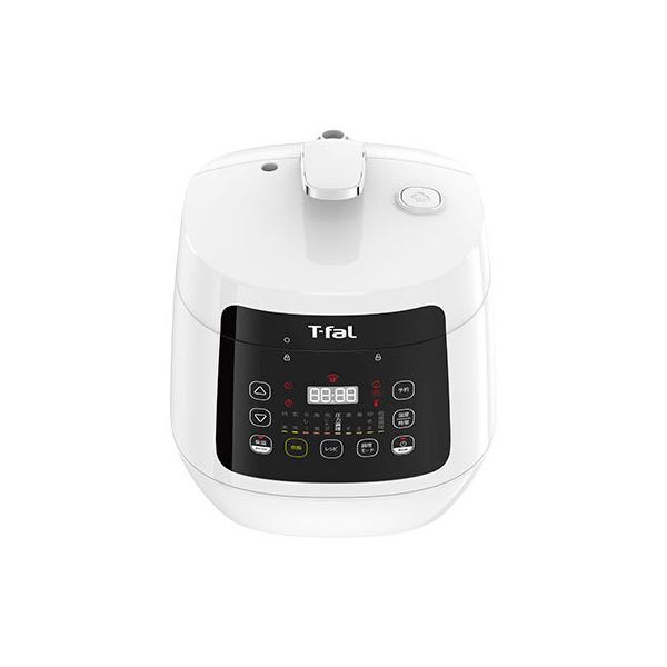 新品未使用　T-fal 電気圧力鍋 ホワイト レシピ本付　型番CY3501JP T-fal（ティファール） 電気圧力鍋 レシピブック付 コンパクト ラクラ