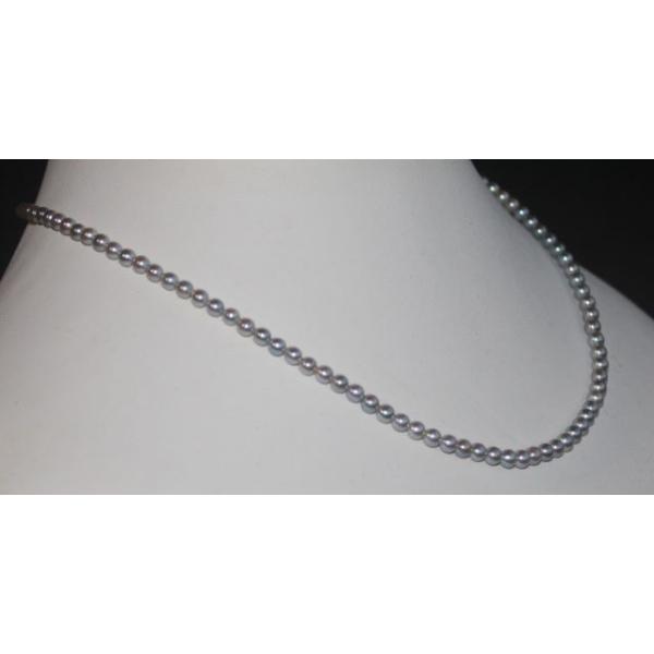 ベビーパールネックレス ブルー系アコヤ真珠 3.5-4mm 伊勢志摩産