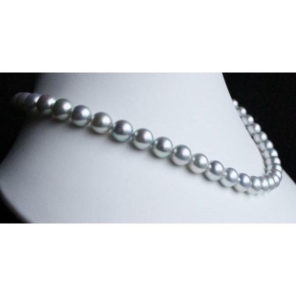 大珠 アコヤ真珠 グレーパールネックレス 8.5-9mm 伊勢志摩産 : 真珠屋