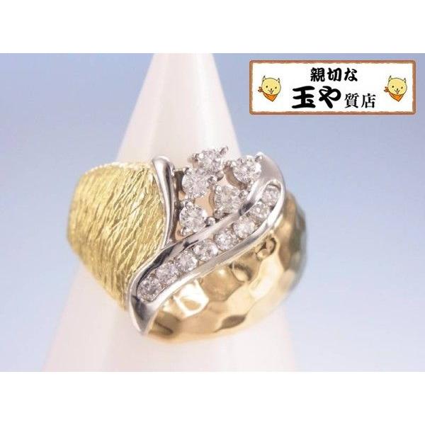 Pt900 プラチナリング K18デザイン入り 12号 ⭐︎お値下げしました プラチナリング Pt900 K18デザイン入り 12号 ⭐︎お値下げしました