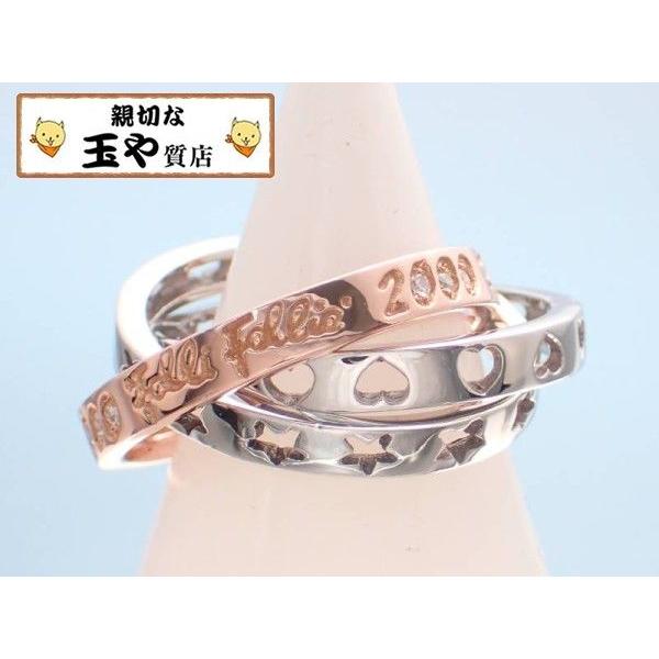 フォリフォリ ダイヤ ハート 星 型抜き 三連 K18pg K18wg リング 4号 Buyee Buyee Japanese Proxy Service Buy From Japan Bot Online