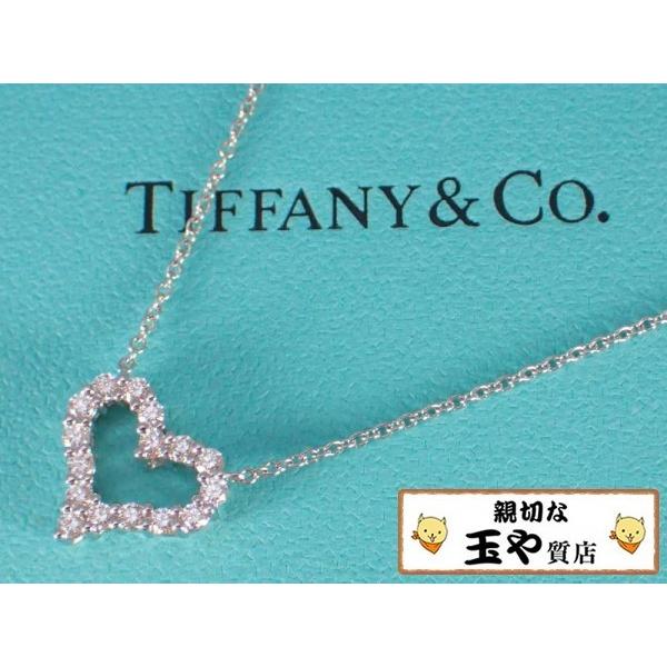 ティファニー ネックレス ダイヤ 16P センチメンタルハート ペンダント ...