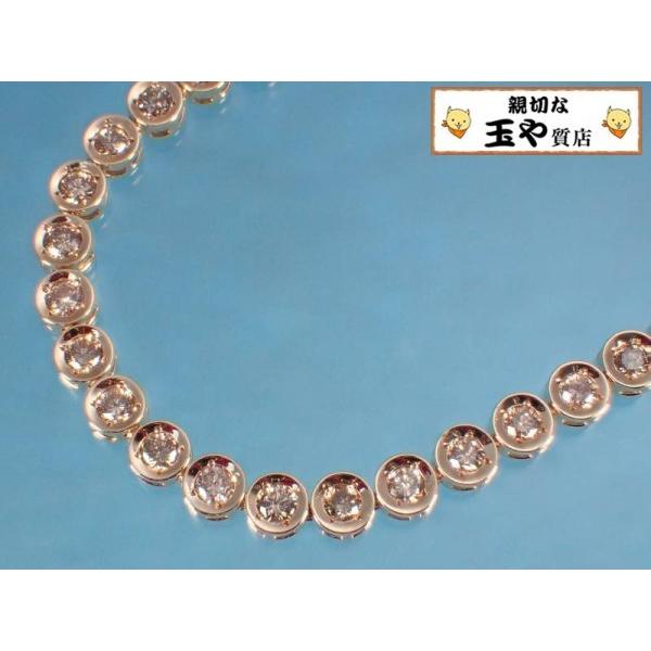 テニスブレス ブラウンダイヤ5.0ct K18 ゴールド ブレスレット 新品
