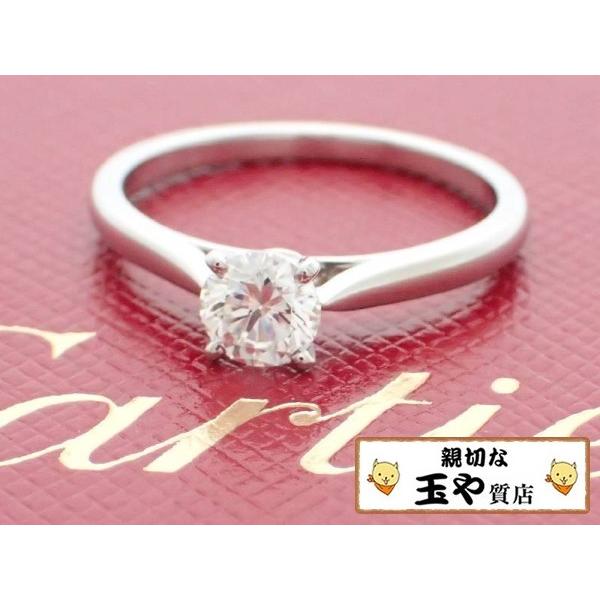 Cartier（カルティエ） リング ダイヤ0.34ct ソリテール pt950 指輪