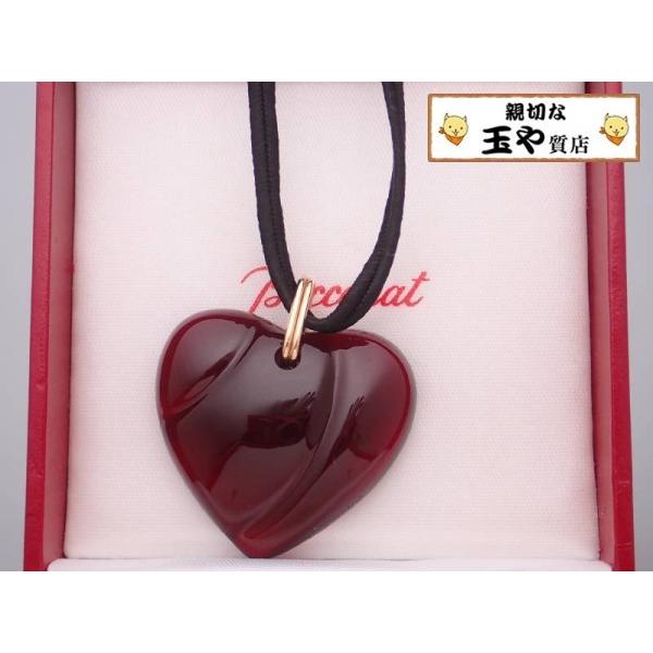 バカラ（Baccarat） クリスタル ハート モチーフ ネックレス ひも