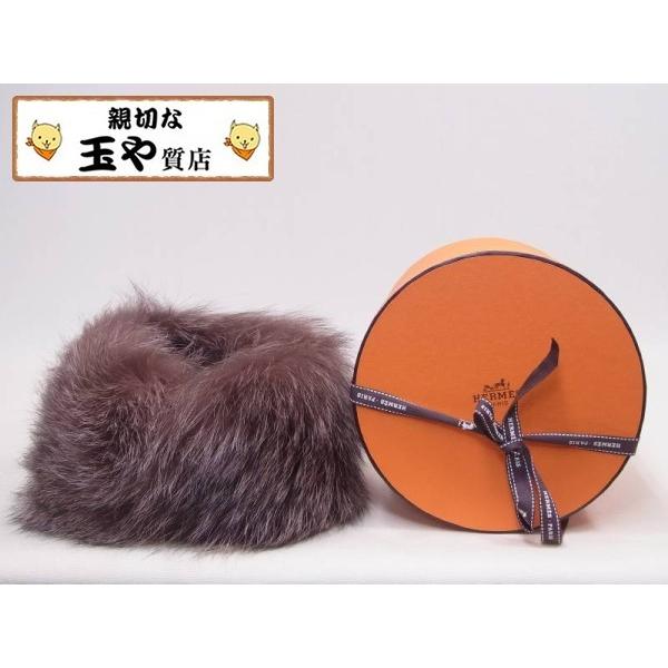 HERMES（エルメス） 新品同様 マフラー ファーカラー 暖かい 防寒