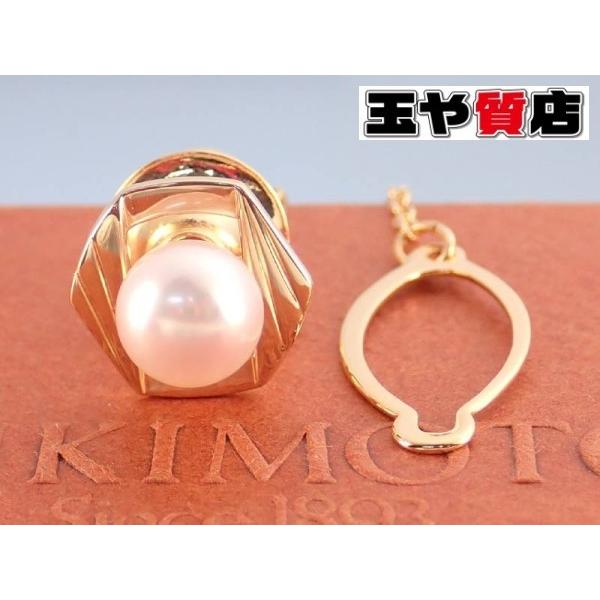 MIKIMOTO K18ピンブローチ箱付き
