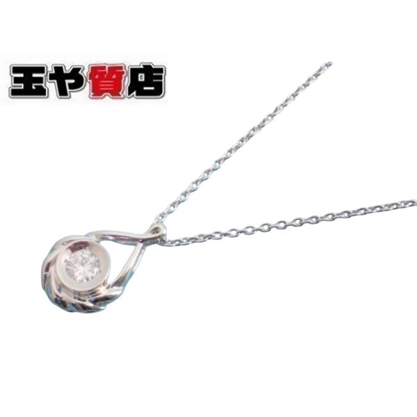 ダイヤ0.29ct ティアドロップ ペンダント プラチナ ネックレス 新品 