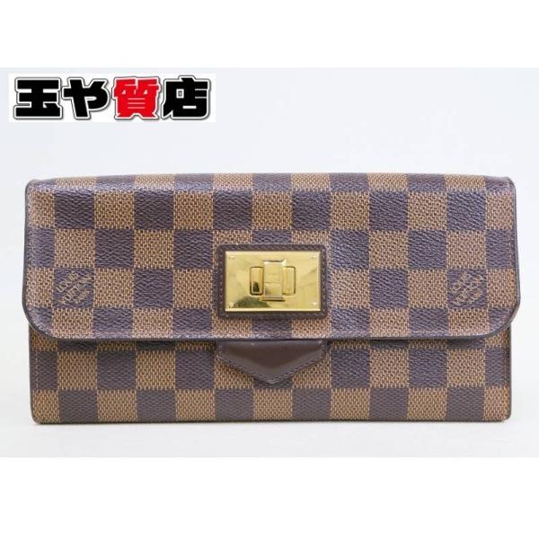 ルイヴィトン 長財布 ダミエ ポルトフォイユ ローズベリー 茶色 N63017 ルイヴィトン 長財布 ダミエ ポルトフォイユ ローズベリー 茶色