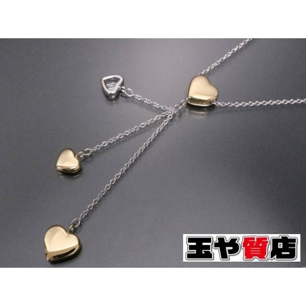 Tiffany & Co. ハート型ネックレス 750金 楽天市場】Tiffany&Co. ダブルハートペンダントネックレスティファニー