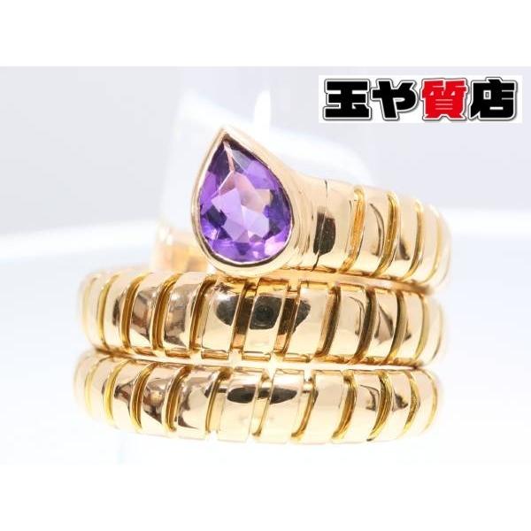 BVLGARI ブルガリ トゥボガス・サーペント アメジスト リング 約 BVLGARI ブルガリ トゥボガス・サーペント アメジスト リング 約