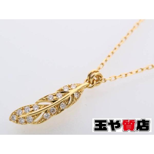 AHKAH アーカー 美品 ダイヤ0.05ct ウイングスイング ネックレス AHKAH アーカー 美品 ダイヤ0.05ct ウイングスイング ネックレス