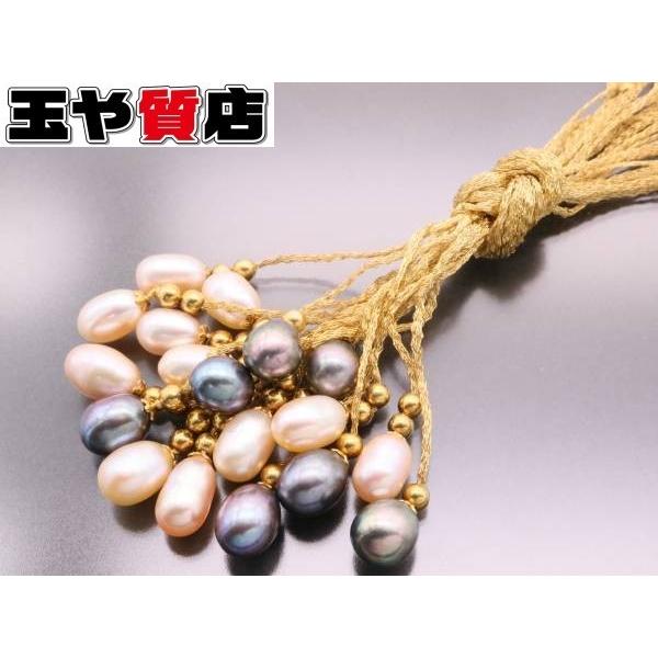 レヴィアン Le Vian 淡水パール ペンダントネックレス 18K 750 