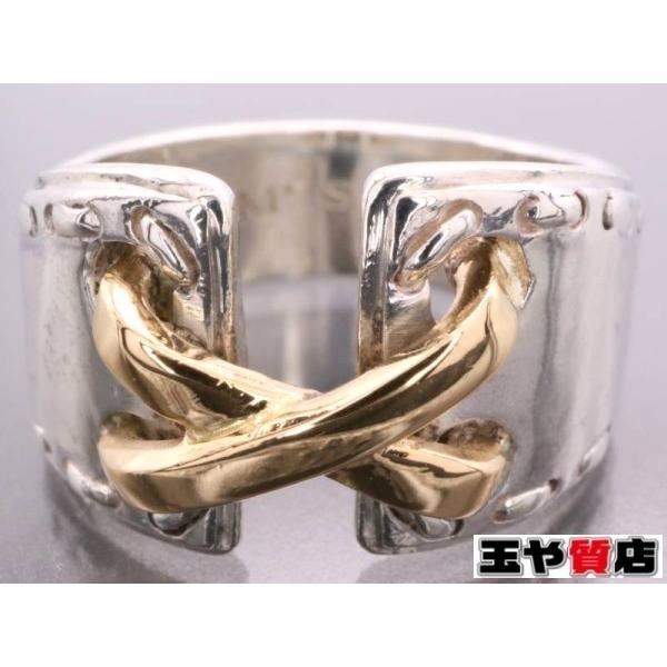 HERMES（エルメス） メキシコ リング 8.5号 シルバー 925xゴールド